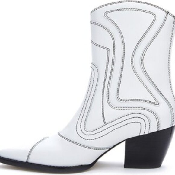 NEW MATISSE Made In Brazil Aries Western Leather Booties white for women 561tn - Picture 6 of 7